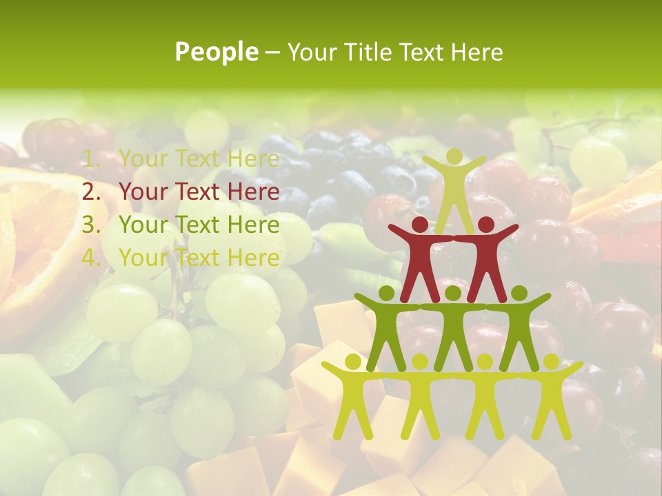 Banquet Slices Nutrition PowerPoint Template