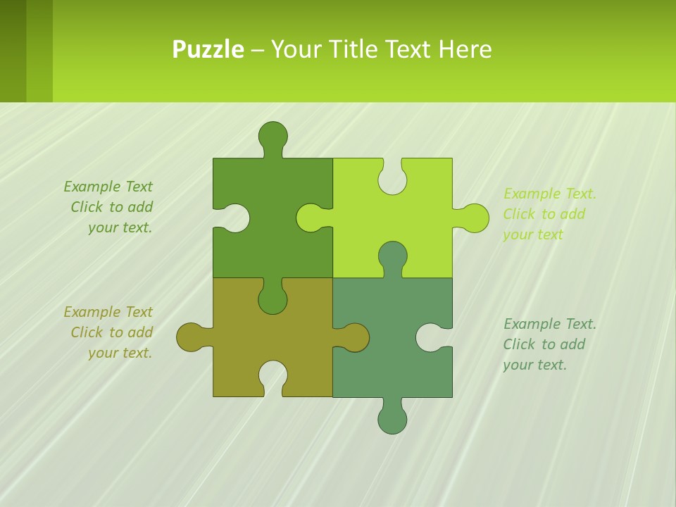 A Green Abstract Background With Lines PowerPoint Template