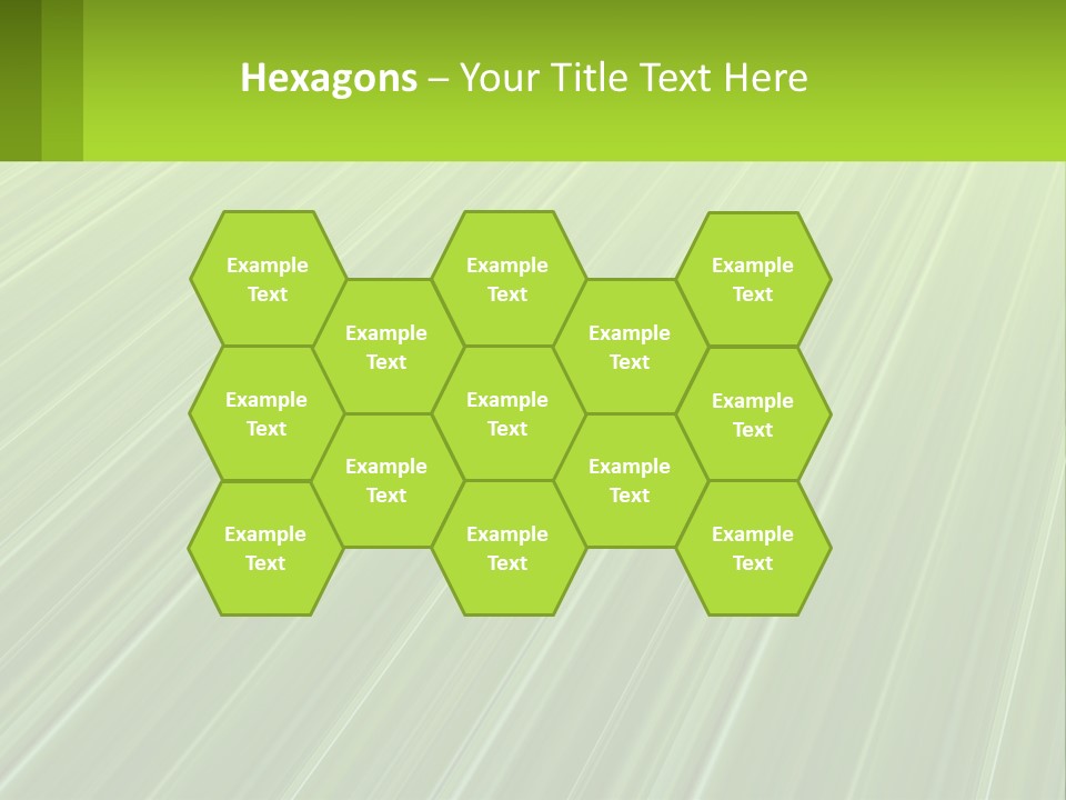 A Green Abstract Background With Lines PowerPoint Template