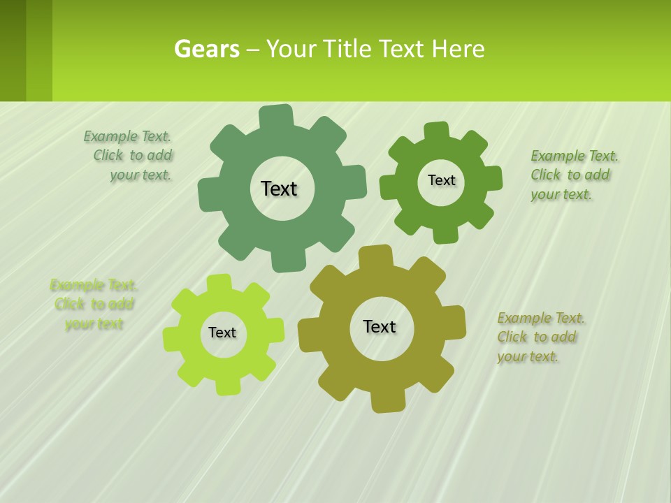 A Green Abstract Background With Lines PowerPoint Template