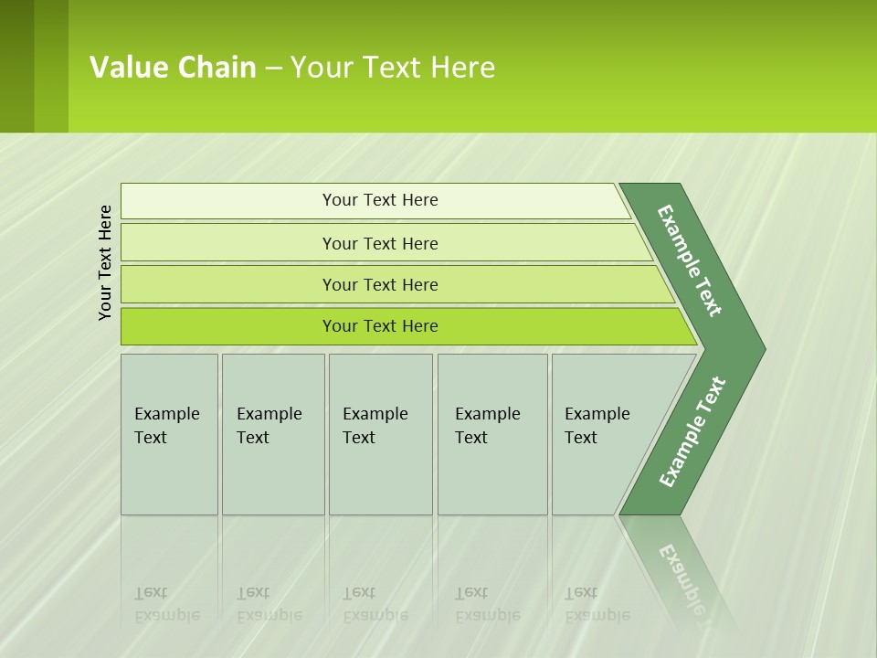 A Green Abstract Background With Lines PowerPoint Template