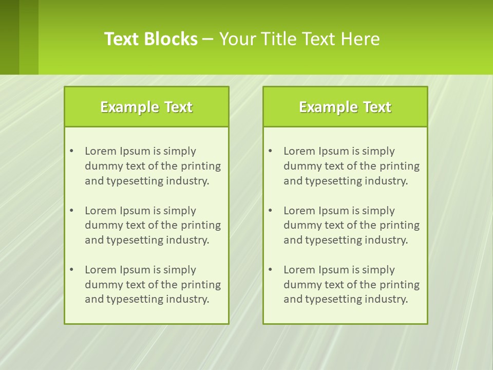 A Green Abstract Background With Lines PowerPoint Template