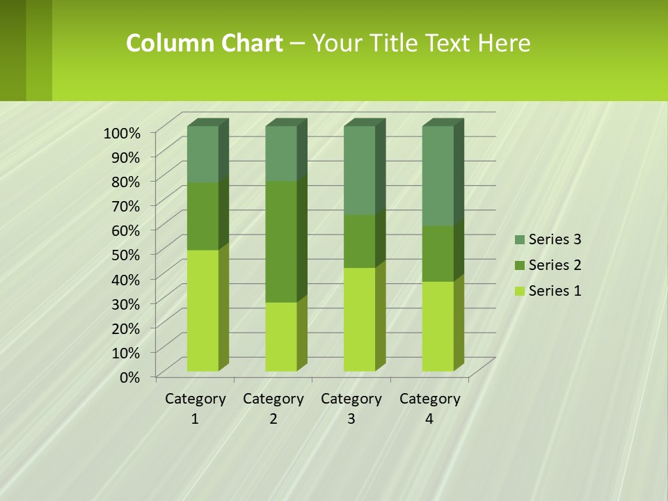 A Green Abstract Background With Lines PowerPoint Template