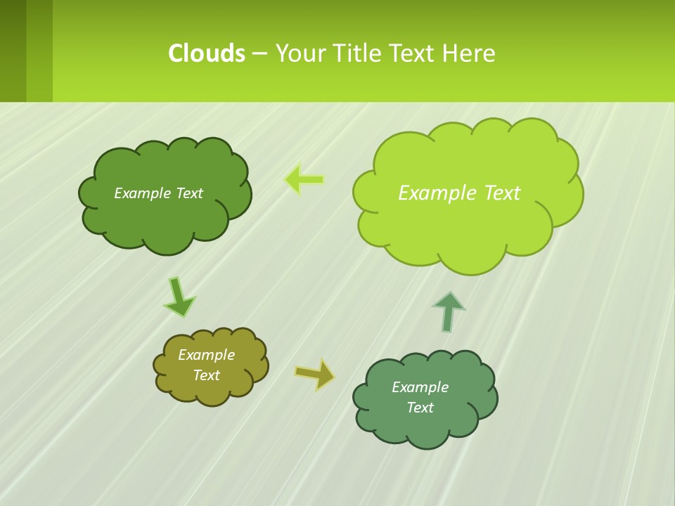 A Green Abstract Background With Lines PowerPoint Template