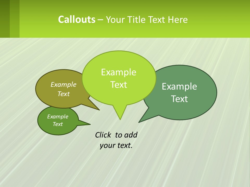 A Green Abstract Background With Lines PowerPoint Template