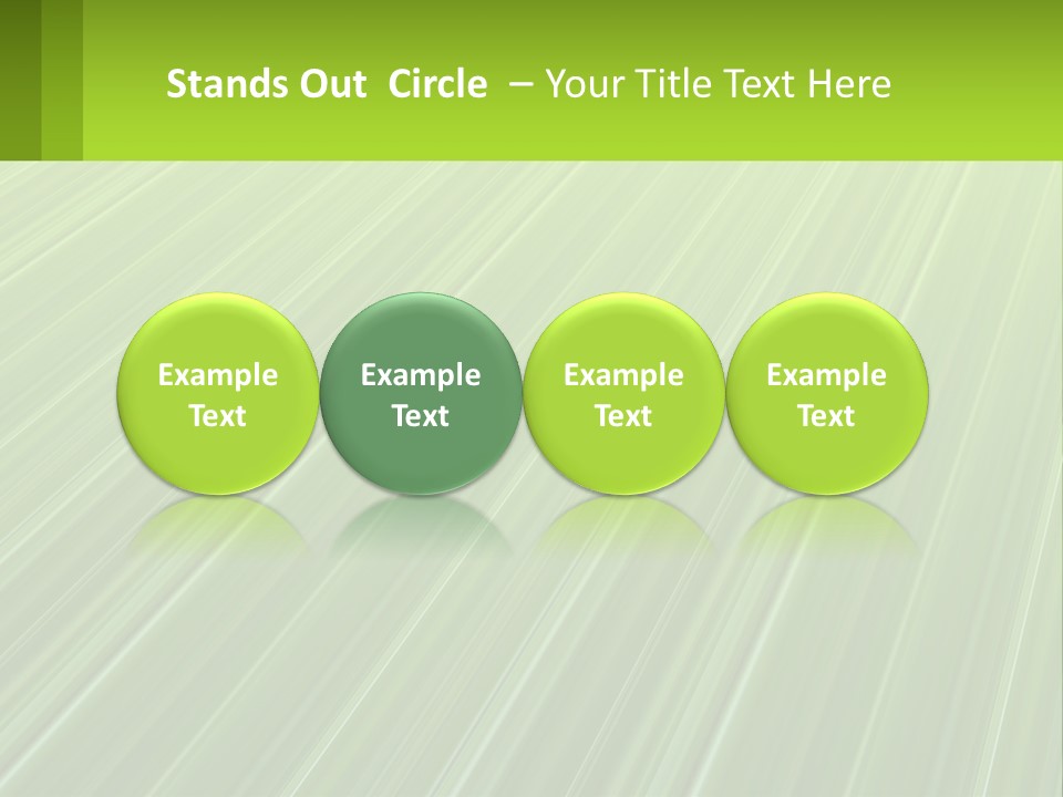 A Green Abstract Background With Lines PowerPoint Template