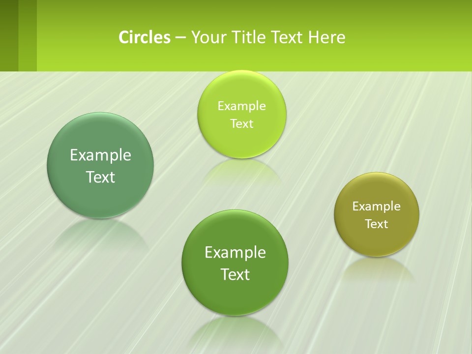 A Green Abstract Background With Lines PowerPoint Template