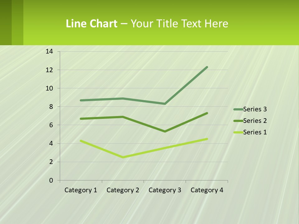 A Green Abstract Background With Lines PowerPoint Template