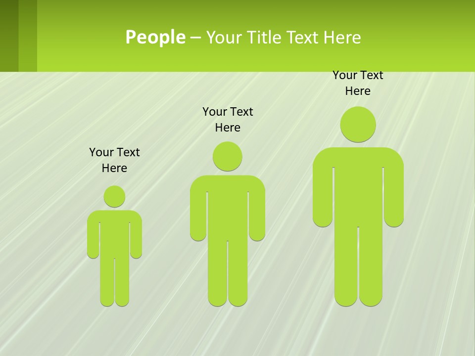 A Green Abstract Background With Lines PowerPoint Template