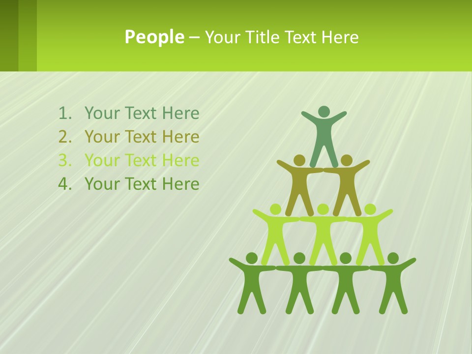 A Green Abstract Background With Lines PowerPoint Template