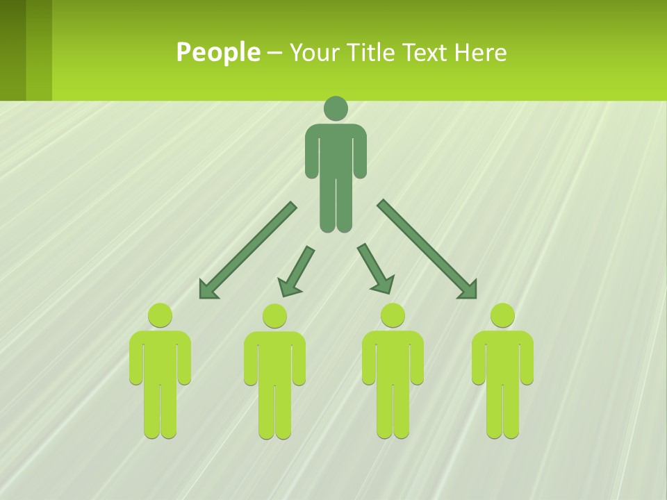 A Green Abstract Background With Lines PowerPoint Template