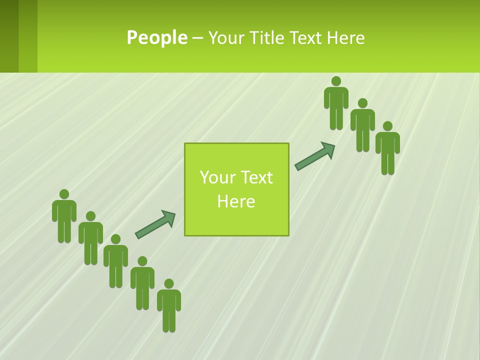 A Green Abstract Background With Lines PowerPoint Template