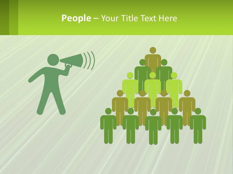 A Green Abstract Background With Lines PowerPoint Template