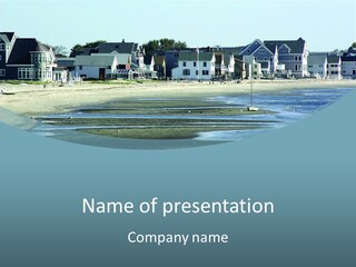 Beach Blue Sky PowerPoint Template