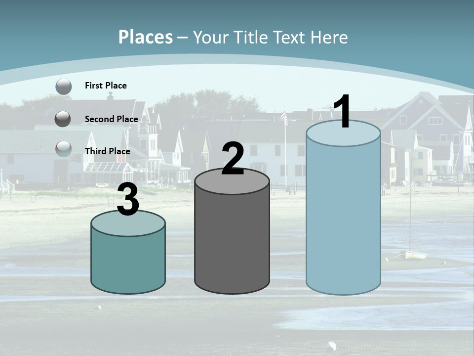 Beach Blue Sky PowerPoint Template