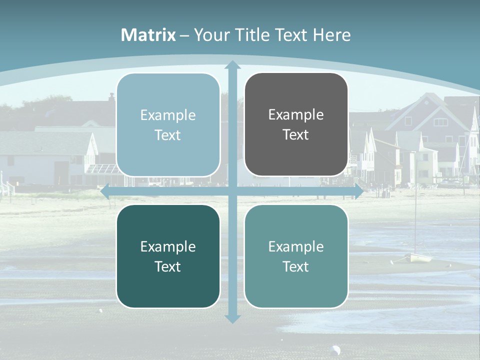 Beach Blue Sky PowerPoint Template