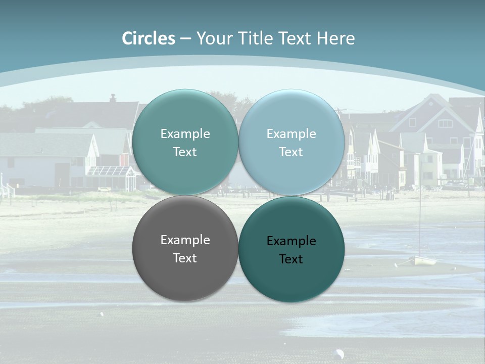 Beach Blue Sky PowerPoint Template