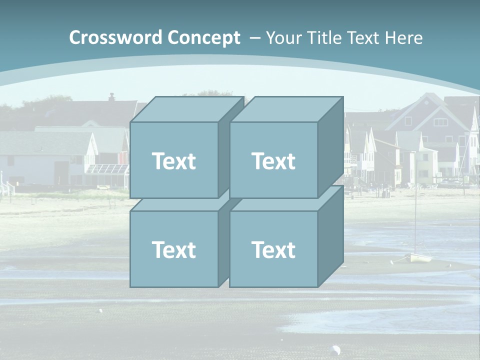 Beach Blue Sky PowerPoint Template