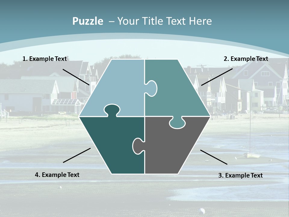 Beach Blue Sky PowerPoint Template