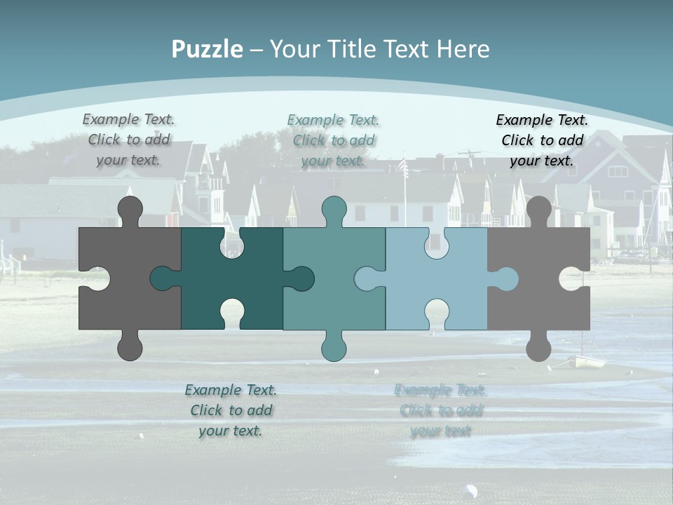 Beach Blue Sky PowerPoint Template