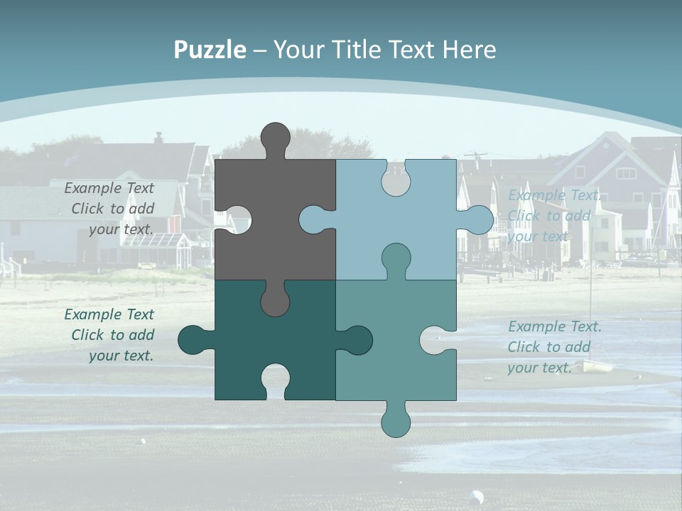 Beach Blue Sky PowerPoint Template