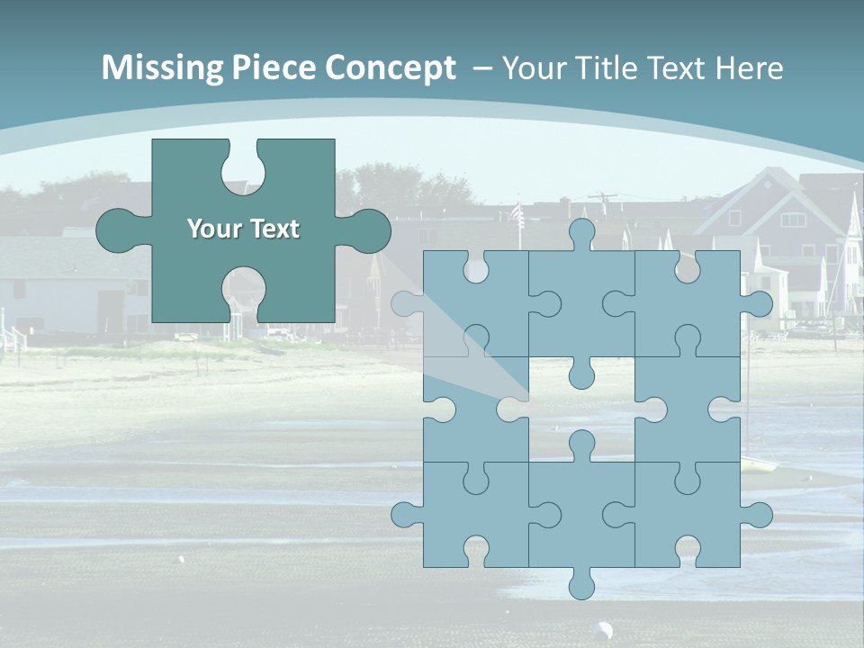 Beach Blue Sky PowerPoint Template