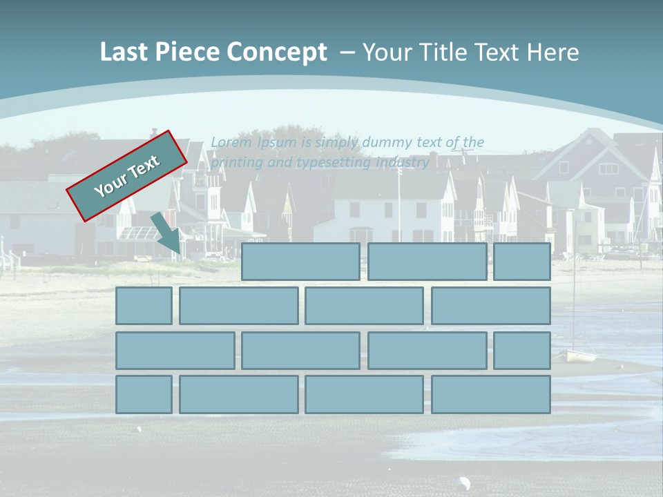 Beach Blue Sky PowerPoint Template