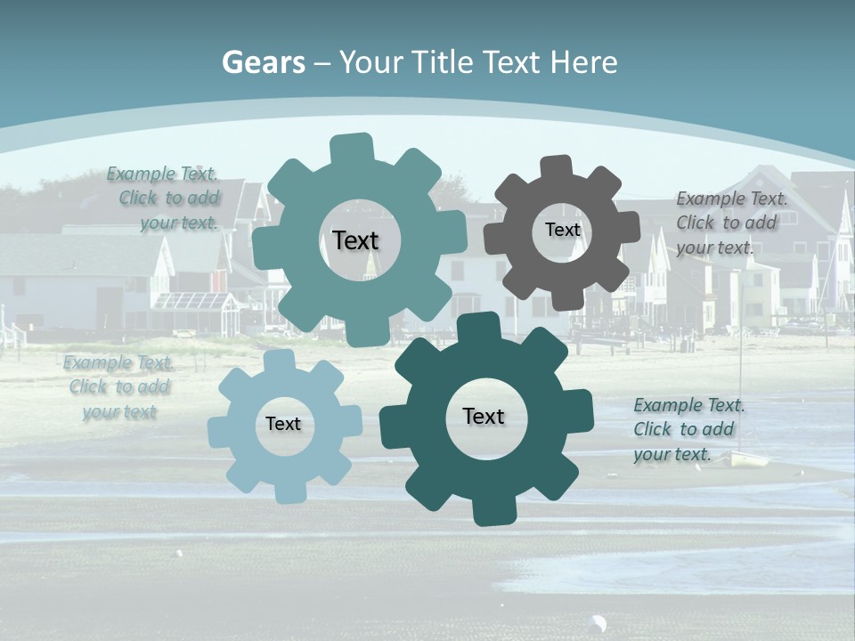 Beach Blue Sky PowerPoint Template