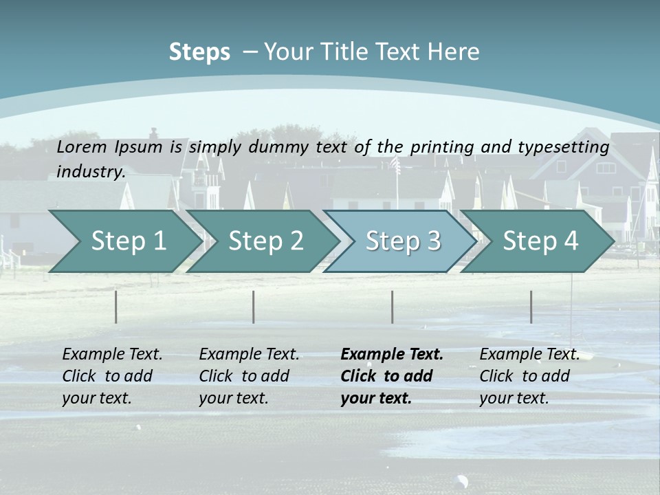 Beach Blue Sky PowerPoint Template