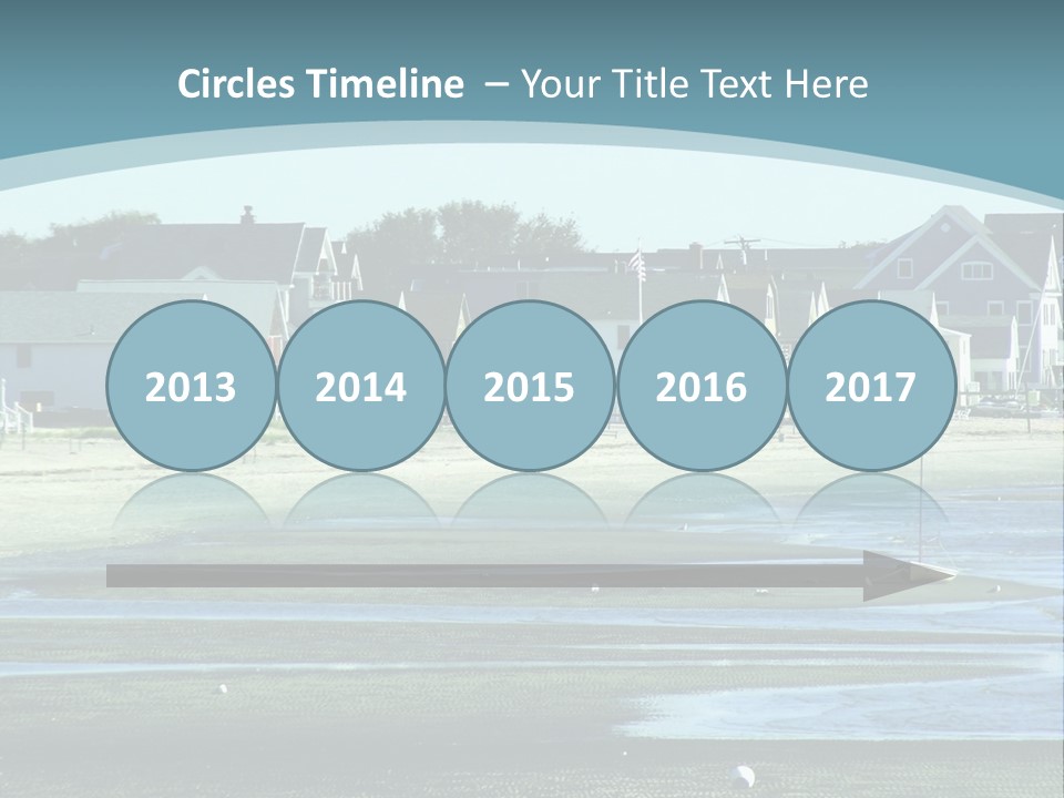 Beach Blue Sky PowerPoint Template