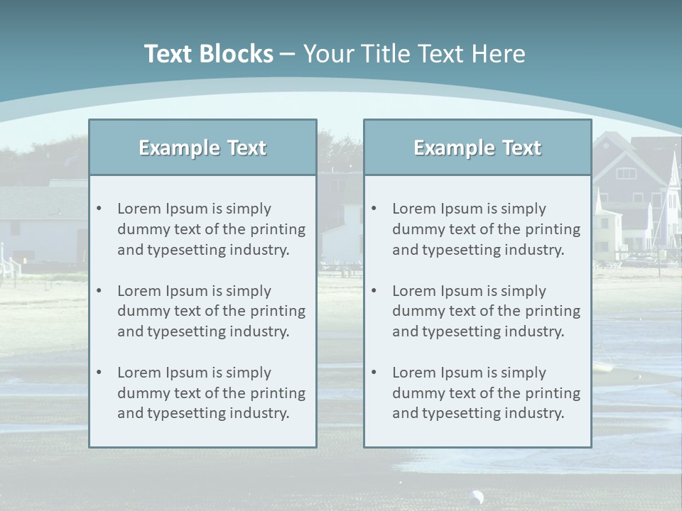 Beach Blue Sky PowerPoint Template