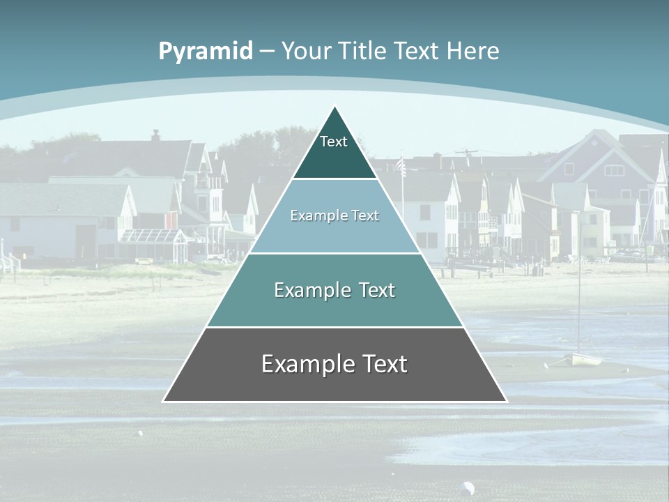 Beach Blue Sky PowerPoint Template