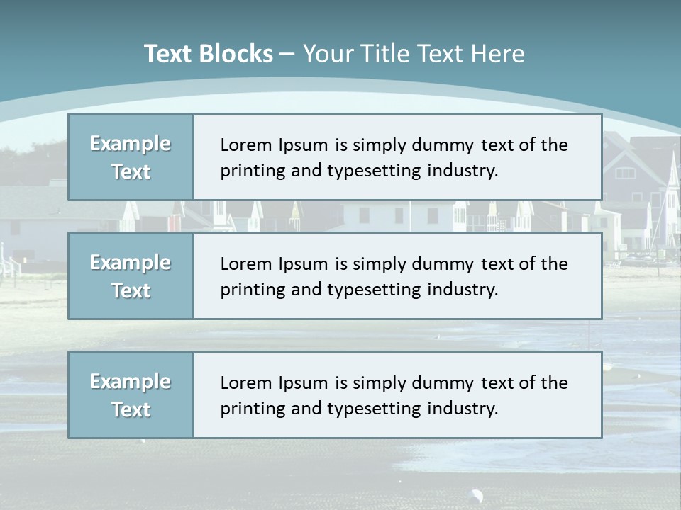 Beach Blue Sky PowerPoint Template