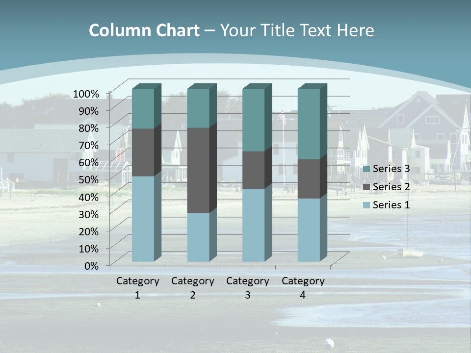 Beach Blue Sky PowerPoint Template