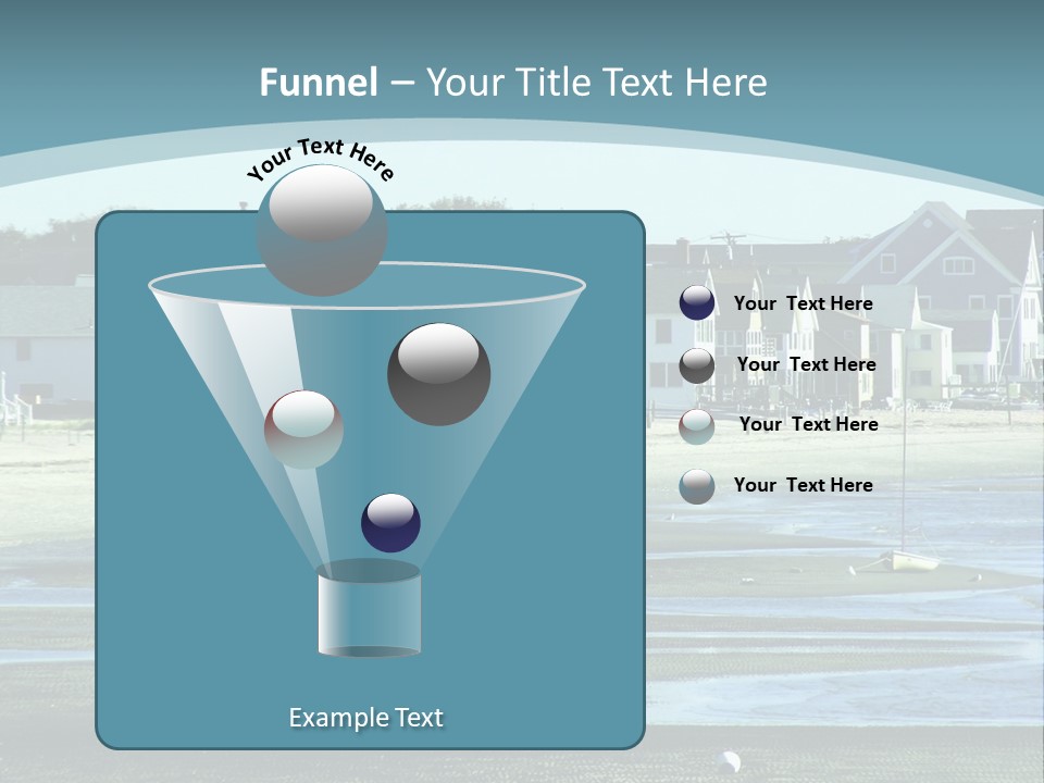 Beach Blue Sky PowerPoint Template