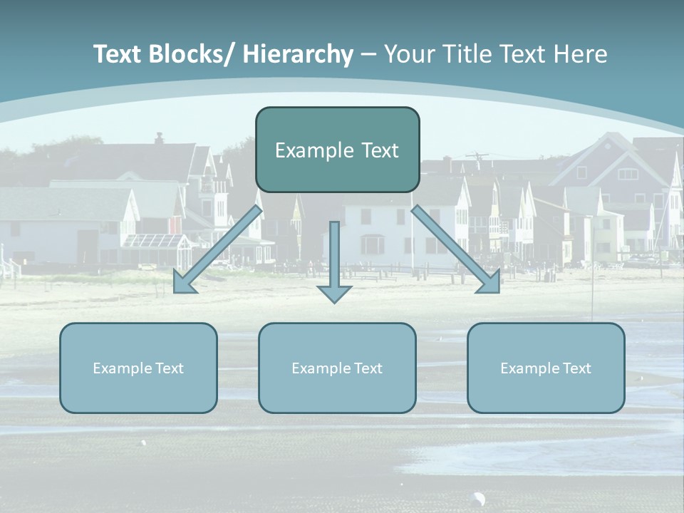 Beach Blue Sky PowerPoint Template