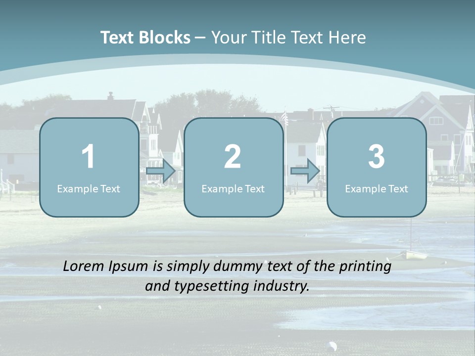 Beach Blue Sky PowerPoint Template