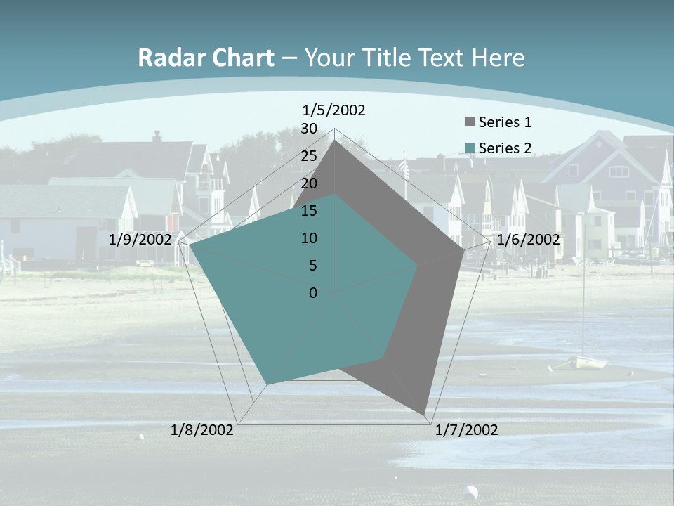Beach Blue Sky PowerPoint Template