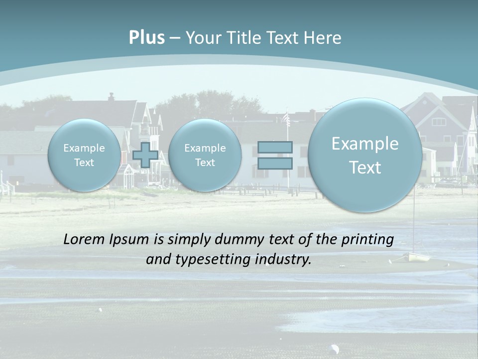 Beach Blue Sky PowerPoint Template