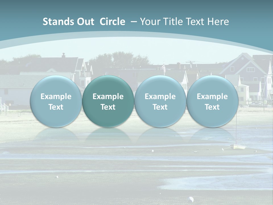 Beach Blue Sky PowerPoint Template