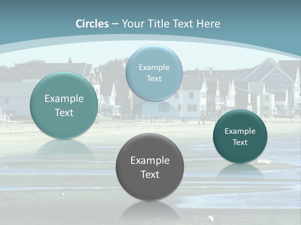 Beach Blue Sky PowerPoint Template