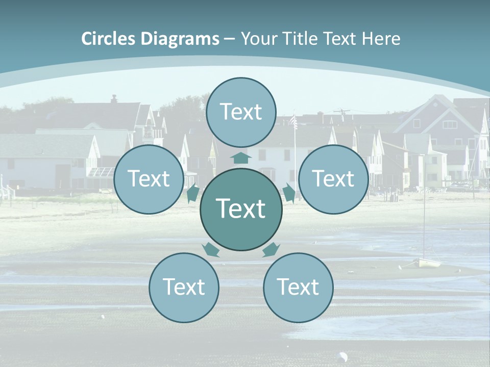 Beach Blue Sky PowerPoint Template