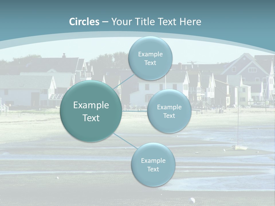 Beach Blue Sky PowerPoint Template