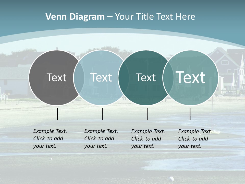 Beach Blue Sky PowerPoint Template