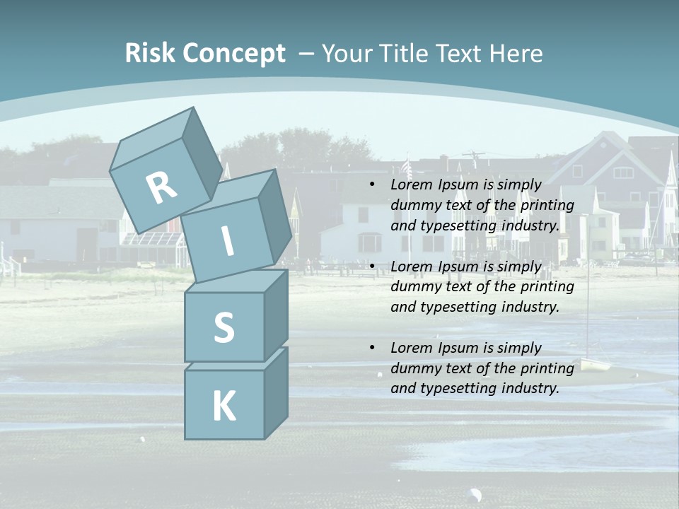 Beach Blue Sky PowerPoint Template