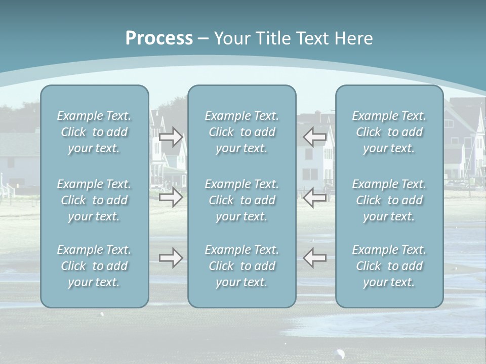 Beach Blue Sky PowerPoint Template