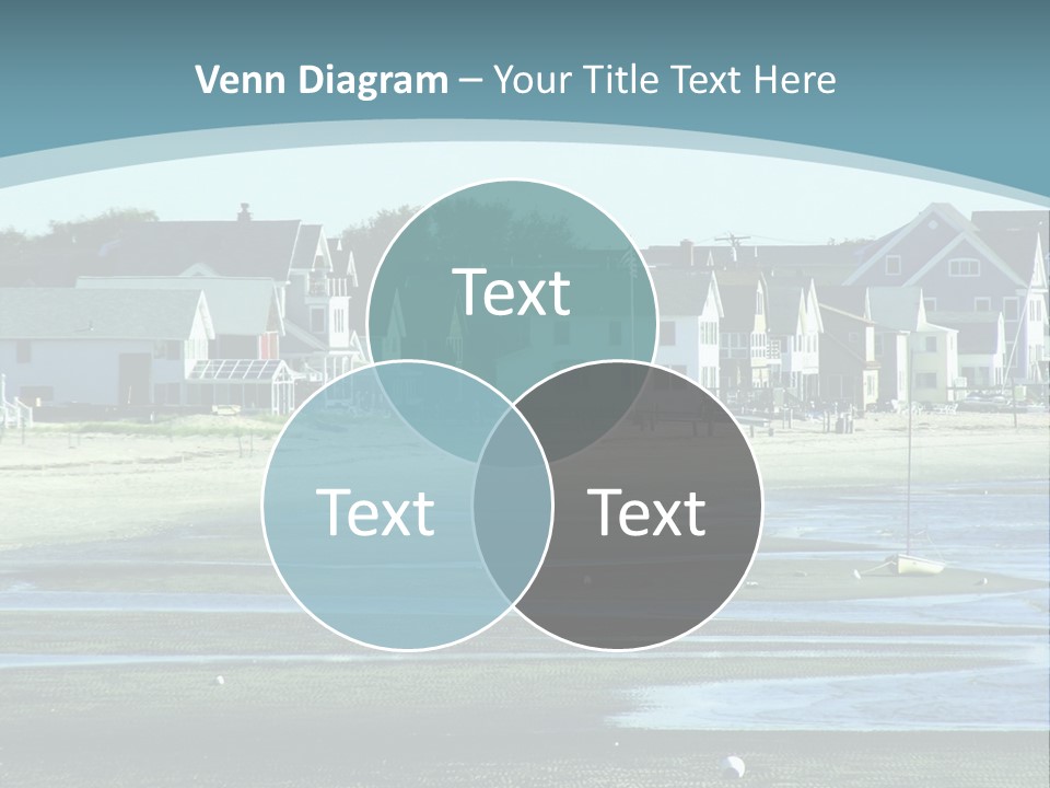 Beach Blue Sky PowerPoint Template