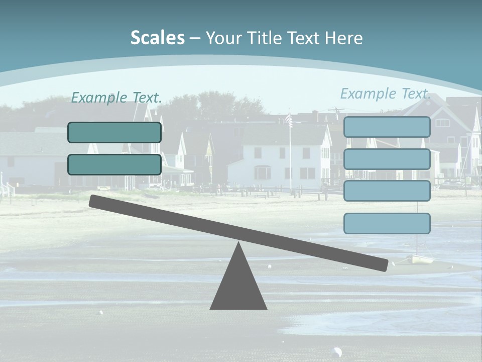 Beach Blue Sky PowerPoint Template