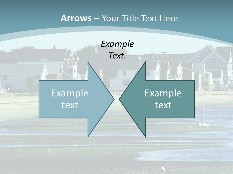 Beach Blue Sky PowerPoint Template