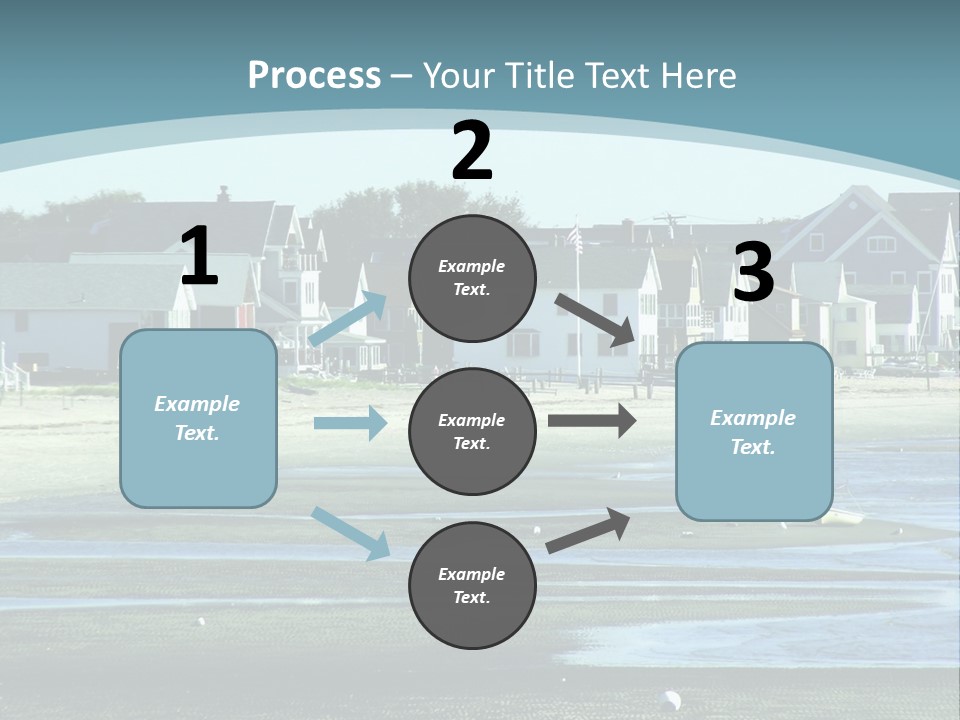 Beach Blue Sky PowerPoint Template